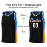 Custom Gradient Fashion Sports Uniform Basketball Jersey Stitched Team Logo And Number For All Ages