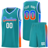 Custom Gradient Fashion Sports Uniform Basketball Jersey Stitched Team Logo And Number For All Ages