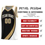 Custom Traditional Color Block Sports Uniform Basketball Jersey Printed Team Logo Number