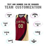 Custom Traditional Color Block Sports Uniform Basketball Jersey Printed Team Logo Number