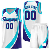 Custom Hip Hop Color Block Sports Uniform Basketball Jersey Text Logo Number