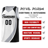 Custom Hip Hop Color Block Sports Uniform Basketball Jersey Text Logo Number