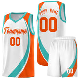 Custom Traditional Color Block Sports Uniform Basketball Jersey Text Team Logo Number