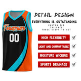 Custom Hip Hop Color Block Sports Uniform Basketball Jersey Text Logo Number