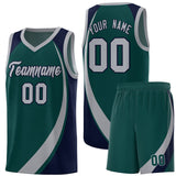 Custom Hip Hop Color Block Sports Uniform Basketball Jersey Text Logo Number