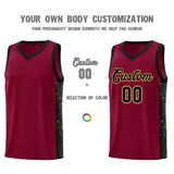 Custom Stitched Team Logo and Number Side Splash Sports Uniform Basketball Jersey For Adult