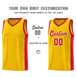 Custom Stitched Team Logo and Number Side Splash Fashion Sports Uniform Basketball Jersey For Adult