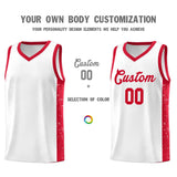 Custom Stitched Team Logo and Number Side Splash Fashion Sports Uniform Basketball Jersey For Adult