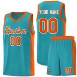 Custom Stitched Team Logo and Number Side Splash Sports Uniform Basketball Jersey For Adult