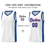 Custom Stitched Team Logo and Number Side Splash Fashion Sports Uniform Basketball Jersey For Adult