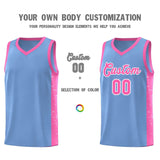 Custom Stitched Team Logo and Number Side Splash Fashion Sports Uniform Basketball Jersey For Adult