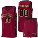 Custom Text Logo Number For Unisex Side Splash Sports Uniform Basketball Jersey