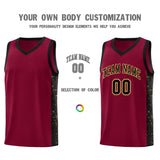 Custom Text Logo Number For Unisex Side Splash Sports Uniform Basketball Jersey