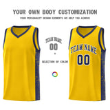 Custom Text Logo Number For Unisex Side Splash Sports Uniform Basketball Jersey