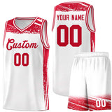 Custom Tank Top Graffiti Pattern Sports Uniform Basketball Jersey For Youth