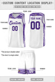 Custom Tank Top Graffiti Pattern Sports Uniform Basketball Jersey For Youth