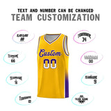Custom Personalized Tailor Made Two Tone Font Sports Uniform Basketball Jersey For Adult
