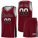 Custom Personalized Tailor Made Two Tone Font Sports Uniform Basketball Jersey For Adult