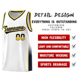 Custom Personalized Tailor Made Two Tone Font Sports Uniform Basketball Jersey For Unisex