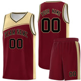 Custom Traditional Color Block Fashion Sports Uniform Basketball Jersey Text Your Logo Name Number