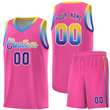 Custom Personalized Gradient Font Sports Uniform Basketball Jersey Stitched Name Number