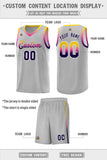 Custom Personalized Gradient Font Sports Uniform Basketball Jersey Stitched Name Number