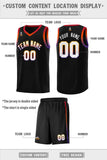 Custom Personalized Gradient Font Sports Uniform Basketball Jersey Embroideried Name Number