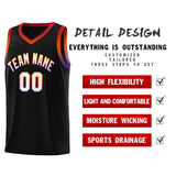 Custom Personalized Gradient Font Sports Uniform Basketball Jersey Embroideried Name Number