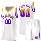 Custom Personalized Gradient Font Sports Uniform Basketball Jersey Embroideried Name Number