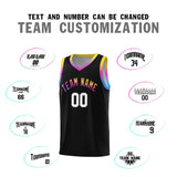 Custom Personalized Gradient Font Sports Uniform Basketball Jersey Embroideried Name Number