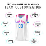 Custom Personalized Gradient Font Fashion Sports Uniform Basketball Jersey Embroideried Name Number