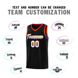 Custom Personalized Gradient Font Fashion Sports Uniform Basketball Jersey Text Name Number
