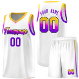 Custom Personalized Gradient Font Fashion Sports Uniform Basketball Jersey Text Name Number