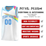 Custom Chest Color Block Fashion Sports Uniform Basketball Jersey Text Your Team Logo And Number