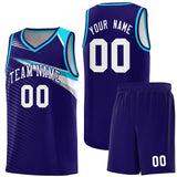 Custom Chest Color Block Fashion Sports Uniform Basketball Jersey Embroideried Your Team Logo