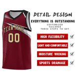 Custom Chest Color Block Fashion Sports Uniform Basketball Jersey Embroideried Your Team Logo