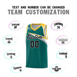 Custom Chest Color Block Sports Uniform Basketball Jersey Stitched Team Logo And Number For All Ages