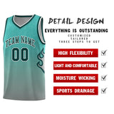 Custom Flame Gradient Fashion Sports Uniform Basketball Jersey Embroideried Your Team Logo Number For Youth