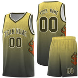 Custom Flame Gradient Fashion Sports Uniform Basketball Jersey Embroideried Your Team Logo Number For Unisex