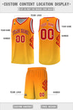 Custom Flame Gradient Fashion Sports Uniform Basketball Jersey Embroideried Your Team Logo Number For Unisex