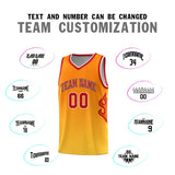 Custom Flame Gradient Fashion Sports Uniform Basketball Jersey Embroideried Your Team Logo Number For Unisex