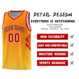 Custom Flame Gradient Fashion Sports Uniform Basketball Jersey Embroideried Your Team Logo Number For Unisex