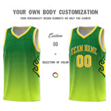 Custom Flame Gradient Fashion Sports Uniform Basketball Jersey Embroideried Your Team Logo Number For Youth