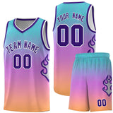 Custom Flame Gradient Fashion Sports Uniform Basketball Jersey Text Your Team Logo And Number For Unisex