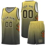 Custom Flame Gradient Fashion Sports Uniform Basketball Jersey Text Your Team Logo And Number For Unisex