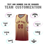 Custom Flame Gradient Fashion Sports Uniform Basketball Jersey Text Your Team Logo And Number For Unisex