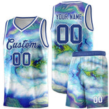 Custom Tank Top Pattern Tie Dye Sports Uniform Basketball Jersey For Adult