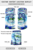 Custom Multi Color Pattern Tie Dye Sports Uniform Basketball Jersey For Youth