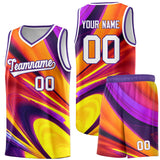 Custom Multi Color Pattern Tie Dye Sports Uniform Basketball Jersey For Youth