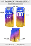 Custom Gradient Design Irregular Shapes Pattern Sports Uniform Basketball Jersey For Adult